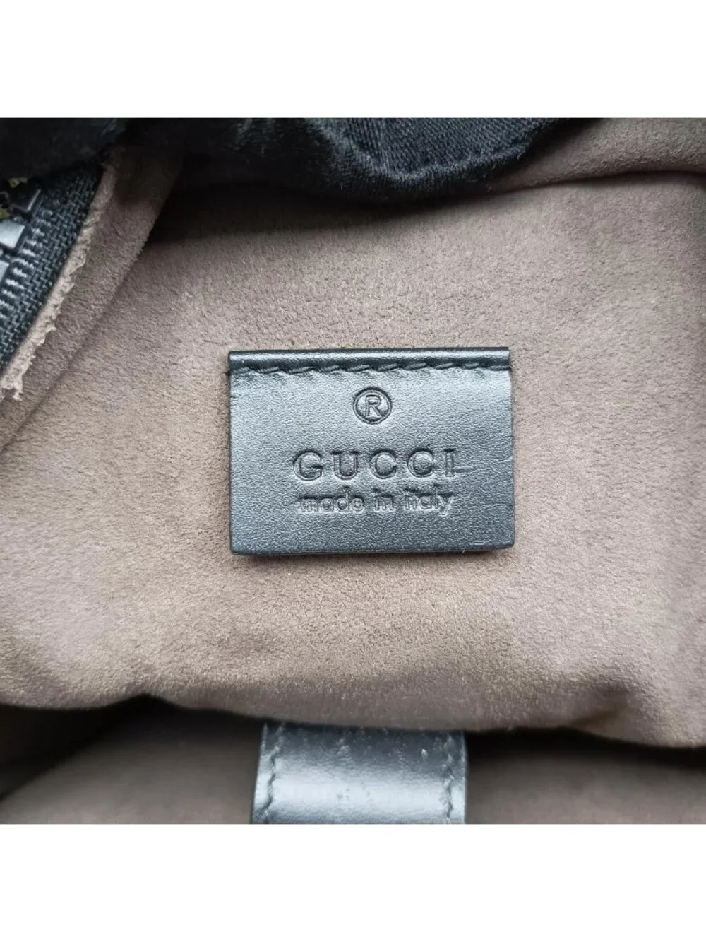 Gucci GG Blooms Black Beige Multi Leather Backpack
